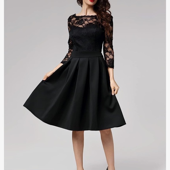 Black lace dress Miusol Size small - Picture 4 of 13